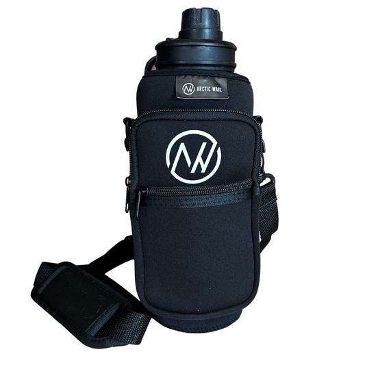 Water Bottle / Cell Phone Carrier Bag with a Shoulder Strap