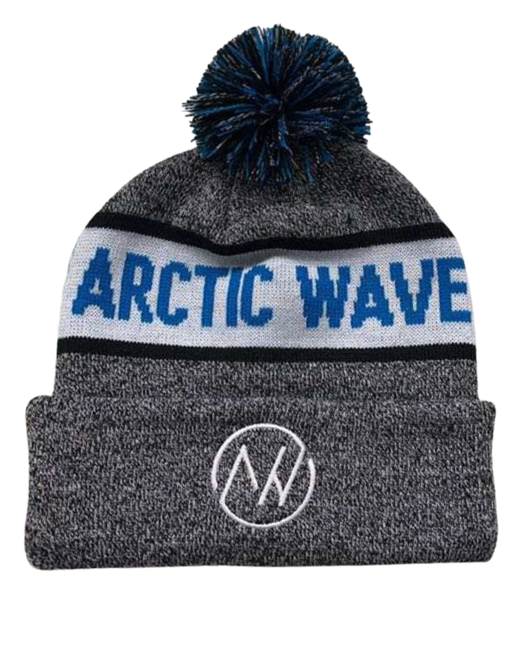 Winter Pom Hat (black/blue or maroon/pink)