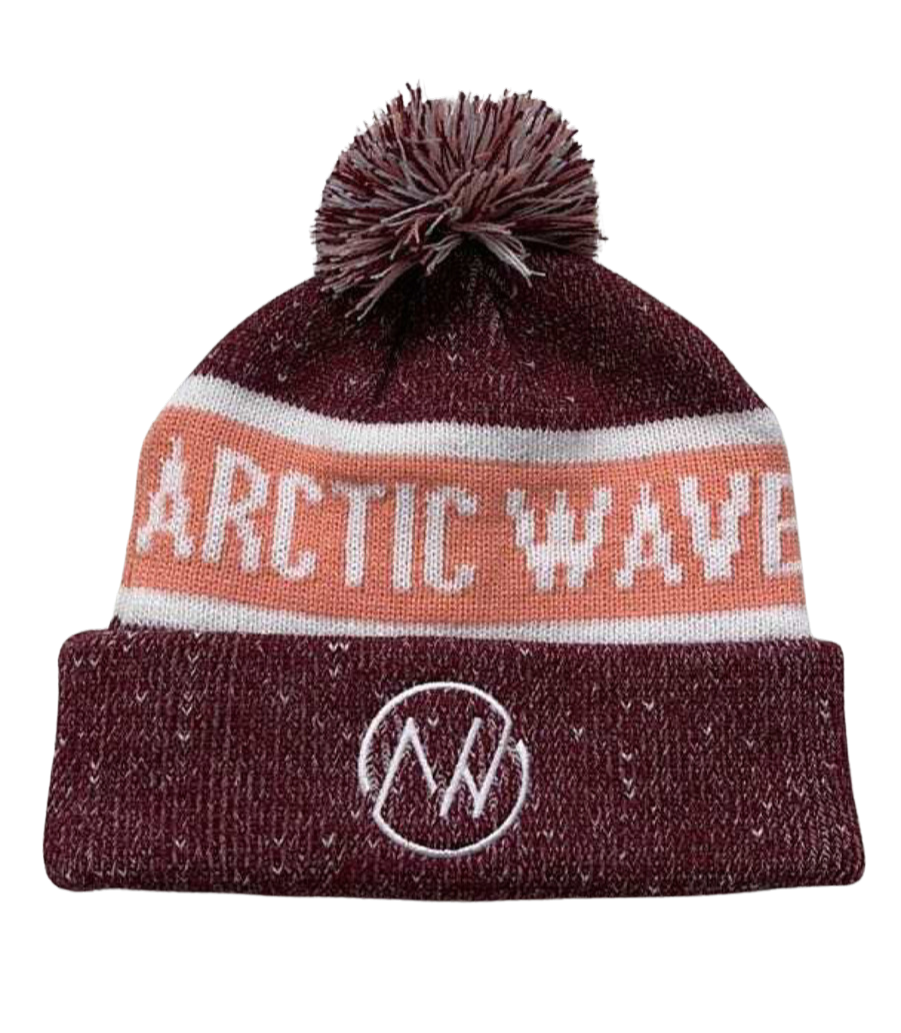 Winter Pom Hat (black/blue or maroon/pink)